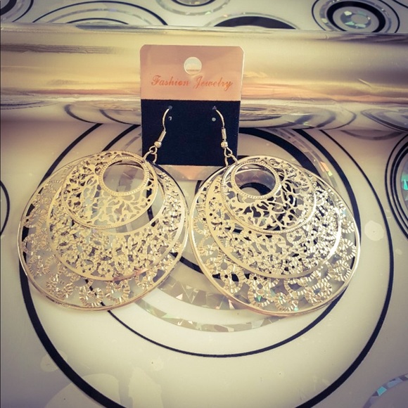 Vintage Jewelry - Sterling Silver 3 Tier Bohemian Vine Earrings